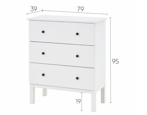 Комод 3 ящика Тирана фото 12